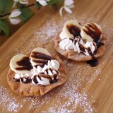 餃子の皮でパリパリ♪チョコバナナ超簡単クリームパイ